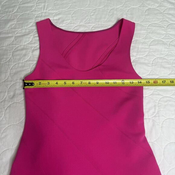 Derek Lam 10 Crosby Sleeveless Flare Ponte Mini Dress Rose Pink Approx. Small - Picture 7 of 16
